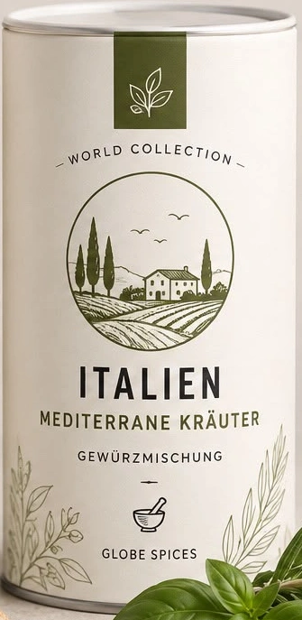Italien — Mediterrane Kräuter, Originalverpackung